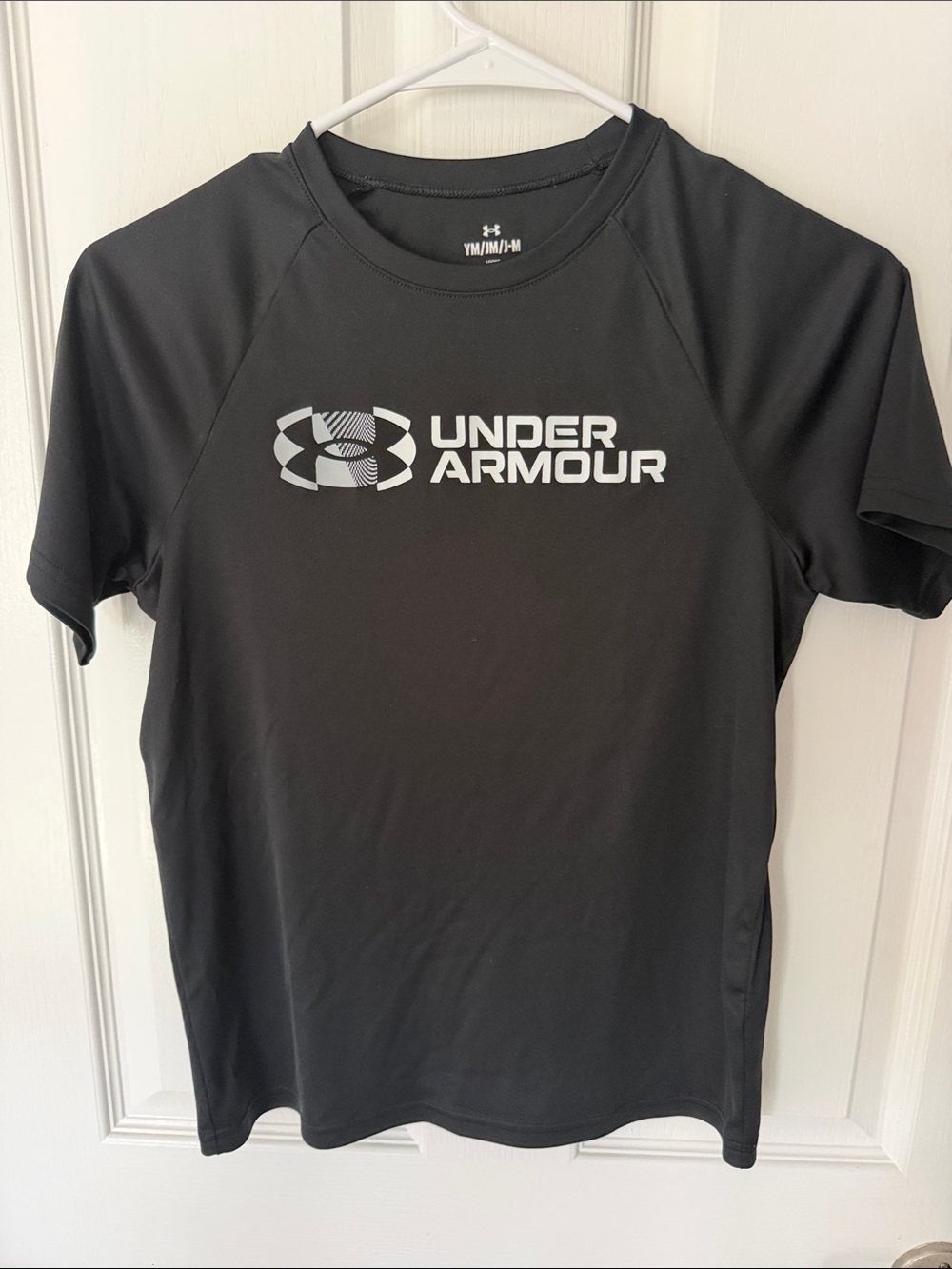 Under Armour Black Performance Tee with White Logo